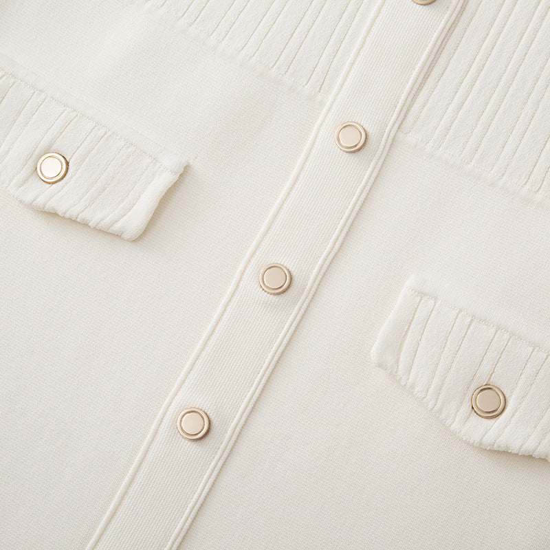 25ss Spring and summer sleeveless single-breasted slim-fitting dress