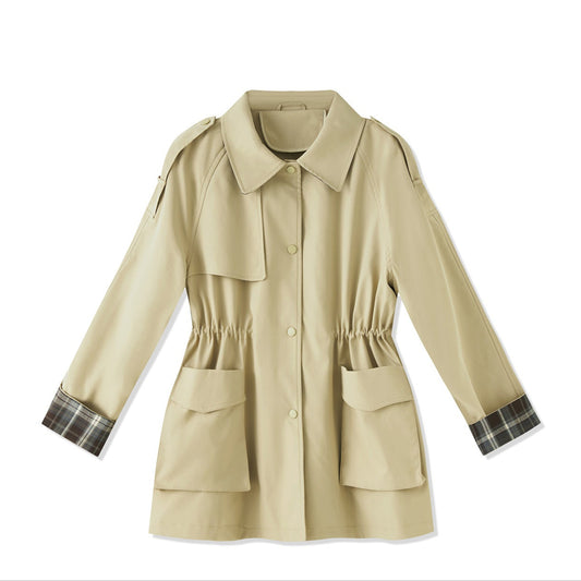 25ss A cinched waist and elegant commuter trench coat