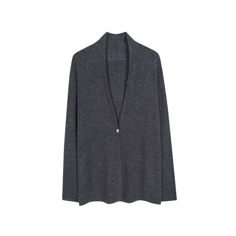 25ss Elegant wool cardigan for autumn and winter