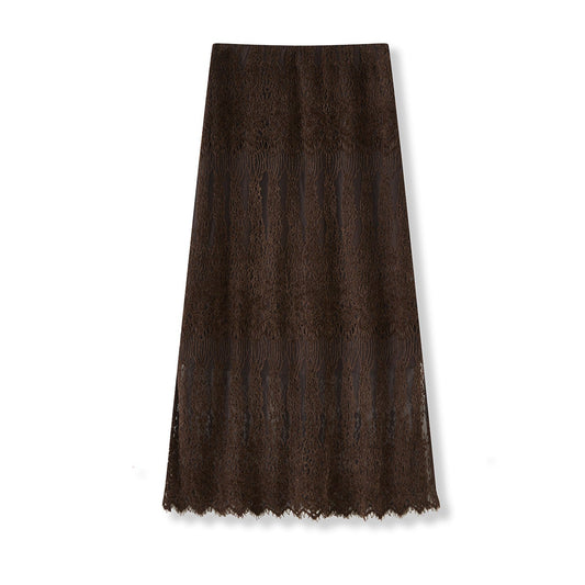 25ss A stunning Chanel lace mid-length skirt