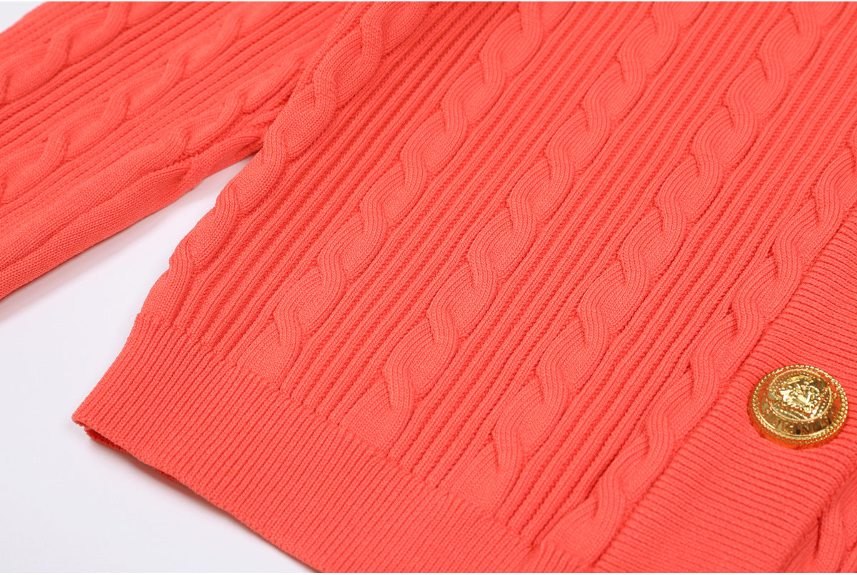 25ss Spring and Autumn fashion knitted sweater set skirt