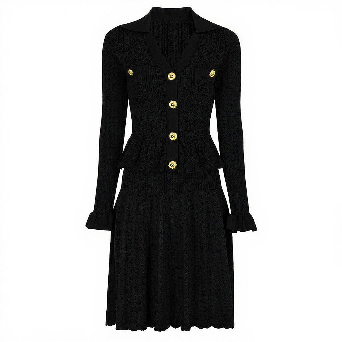 25ss European and American fashionable knitted dress