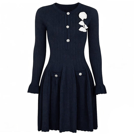 25ss European and American autumn slimming dresses