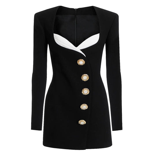 25ss Autumn and winter's popular slimming suit dress