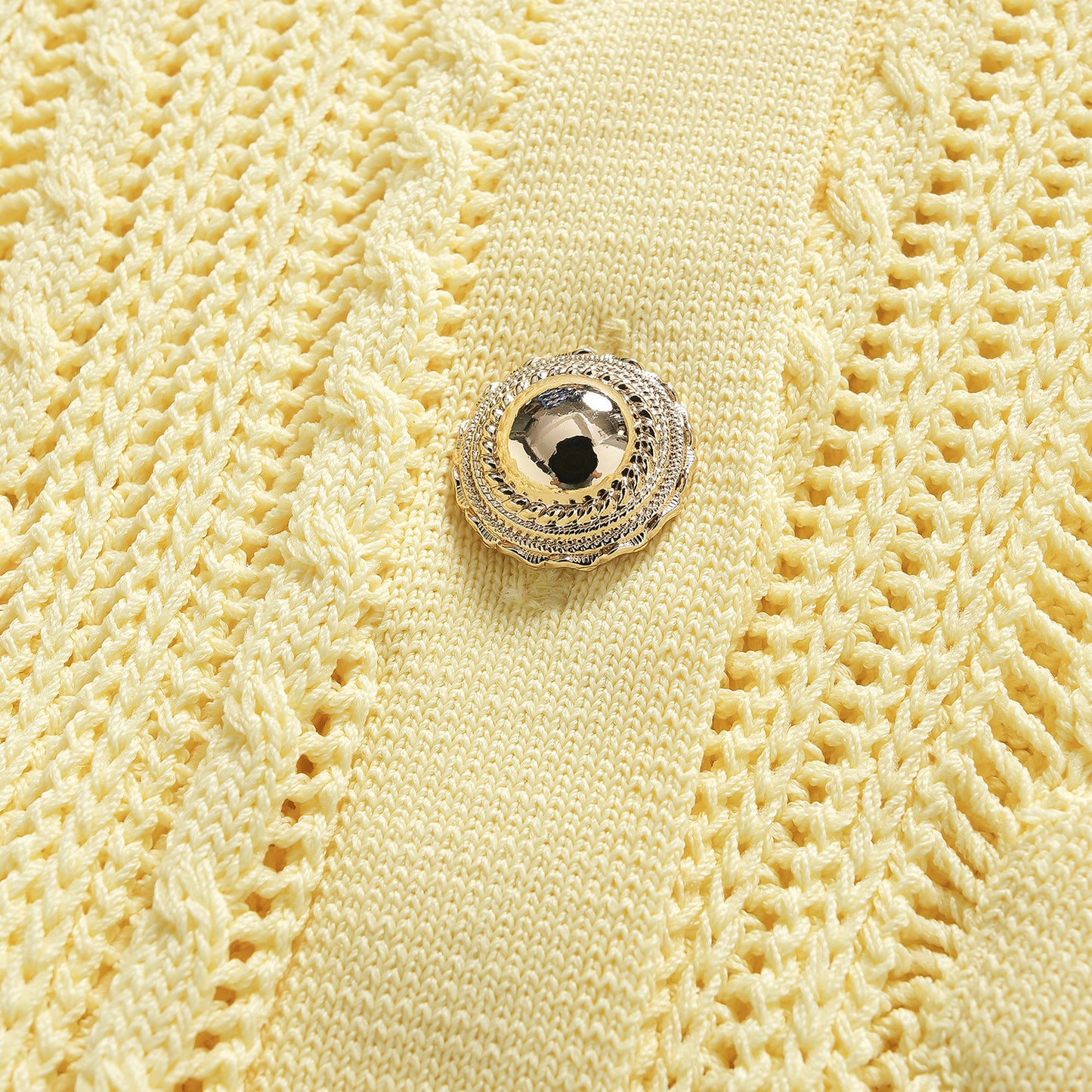 25ss Two cream-yellow fake knitted fishtail skirts for early autumn