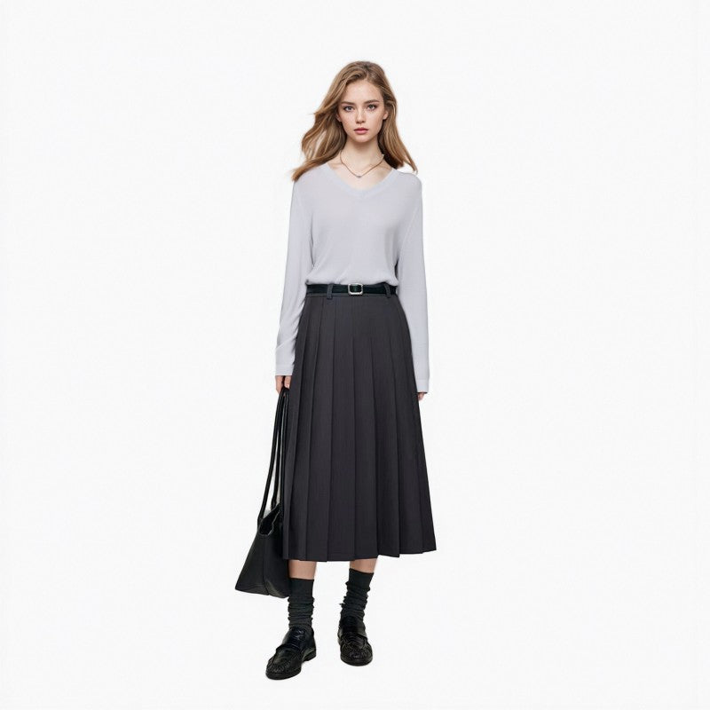 25ss Elegant autumn and winter Tencel wool knitted sweater