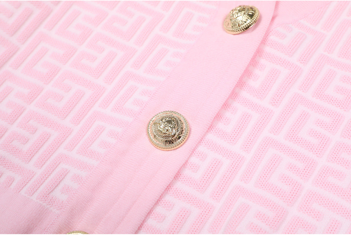 25ss Spring and Autumn fashion knitted top dress set