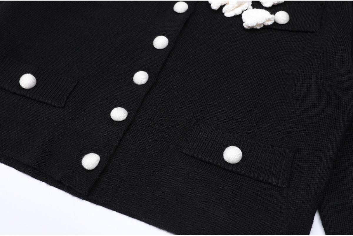 25ss Chunqiu Heavy Industry Knitted Casual Style Set