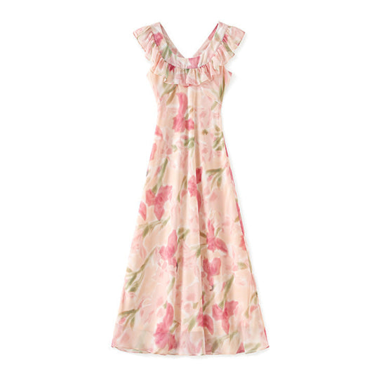 25ss An elegant and form-fitting long dress