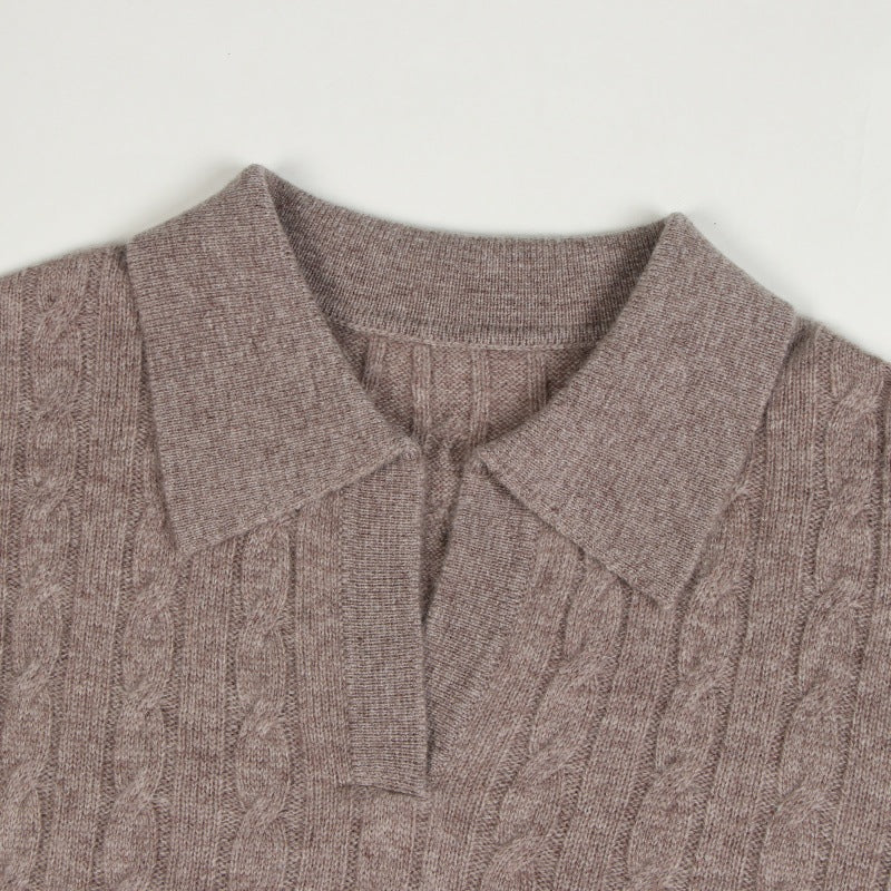 25ss polo neck wool sweater for autumn and winter