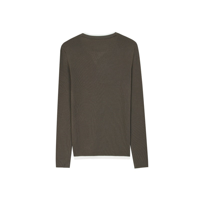 25ss Elegant lady's autumn and winter wool knitted sweater