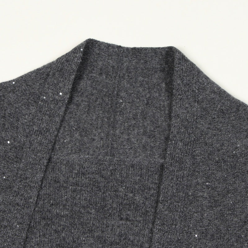 25ss Elegant wool cardigan for autumn and winter