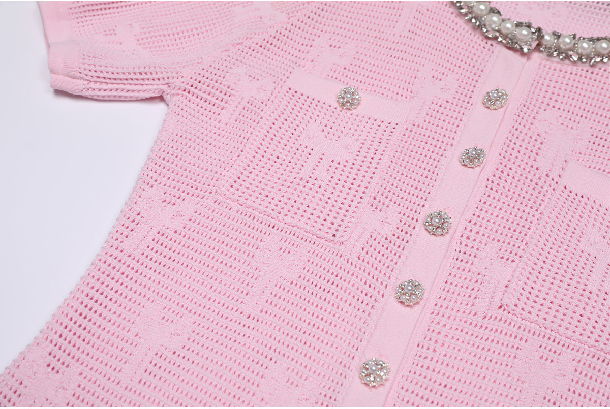 25ss European and American fashionable knitted dress