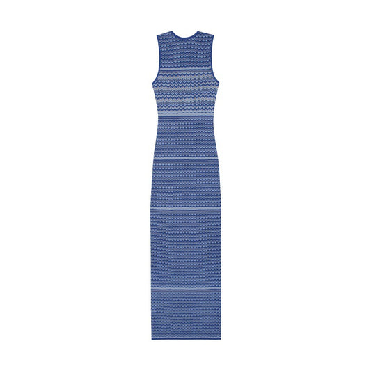 25ss Elegant and elegant striped knitted dress for spring and summer