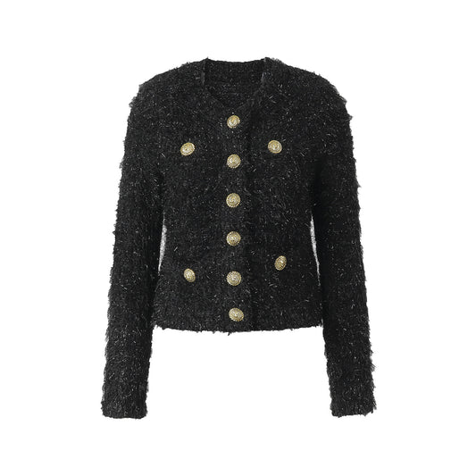 25ss Early autumn socialite Chanel-style knitted cardigan