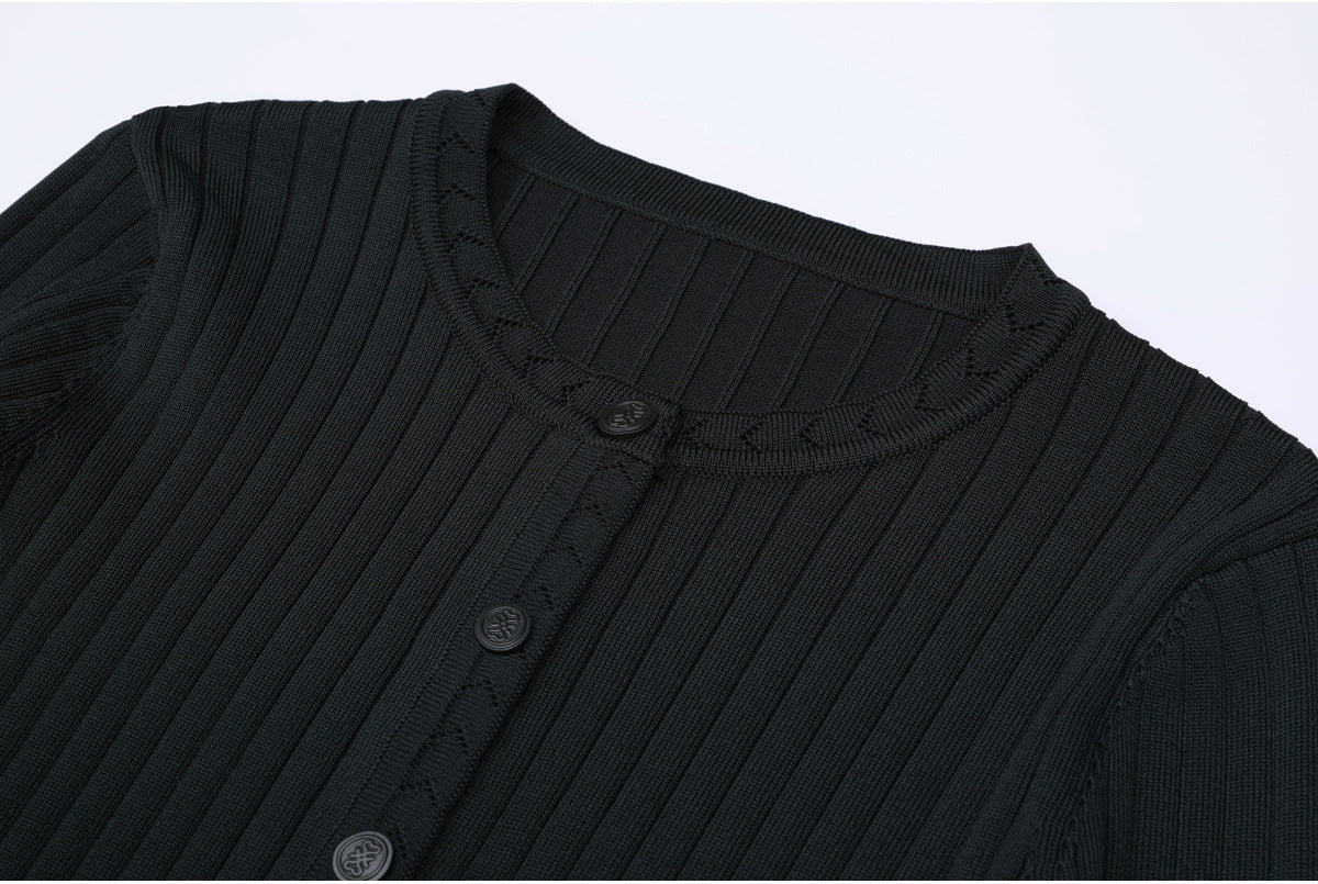 25ss Spring and Autumn fashion knitted suit dress