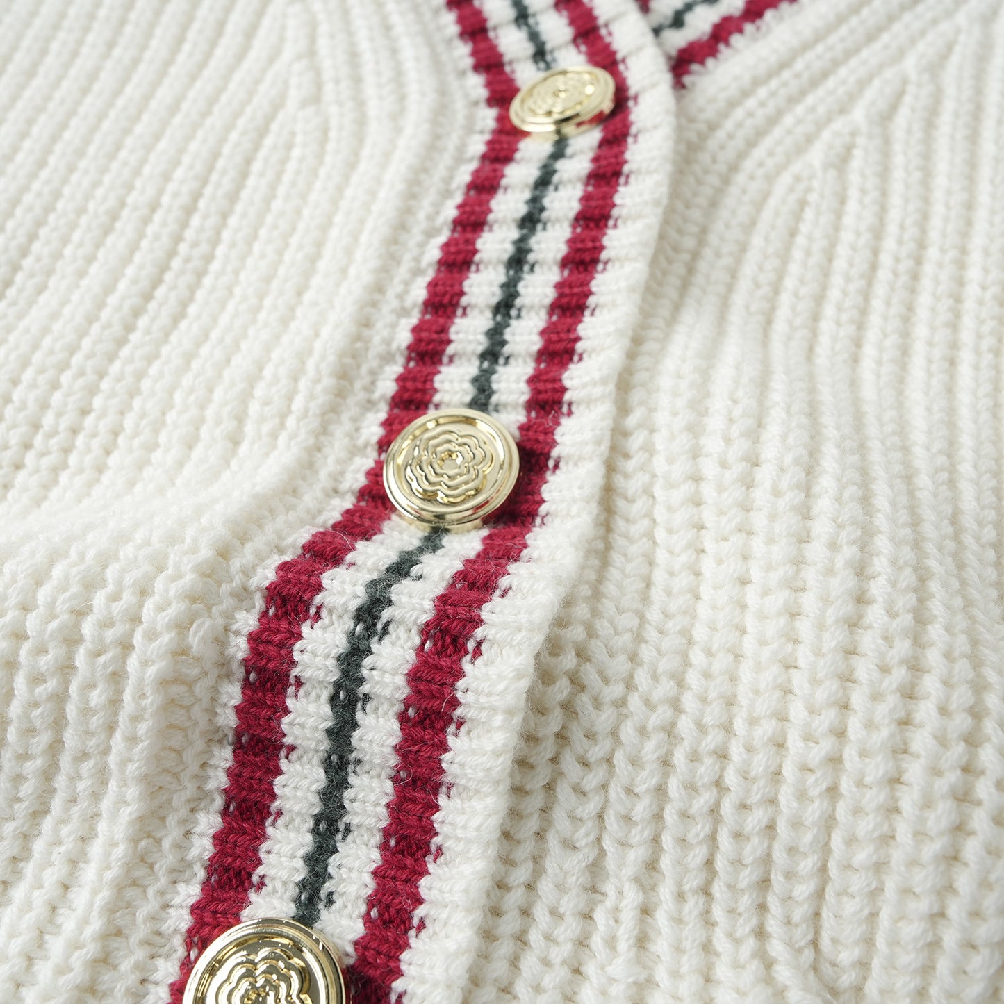 25ss Autumn V-neck chanel-style loose knitted cardigan