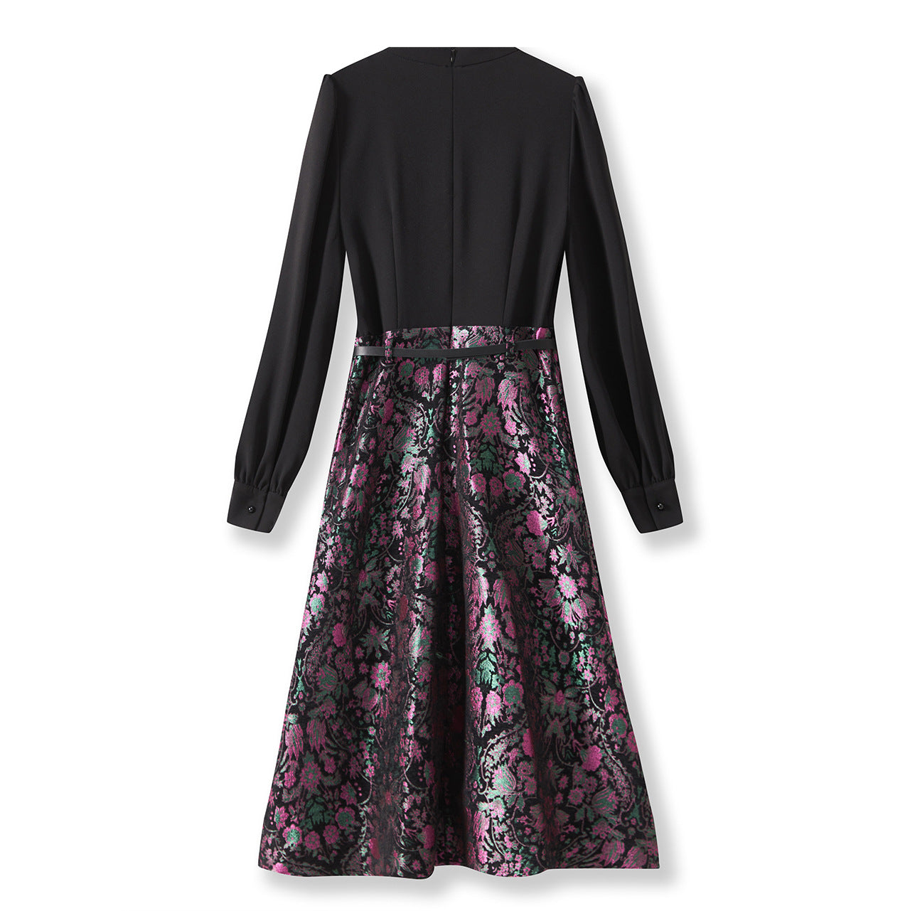25ss Chenille jacquard fake two dresses
