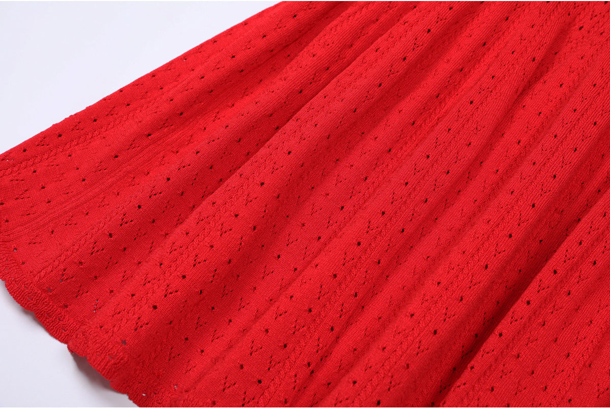 25ss Short European and American knitted dresses for autumn and winter