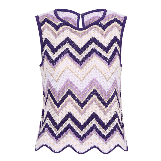 25ss Sleeveless knitted top for slimming in summer and autumn