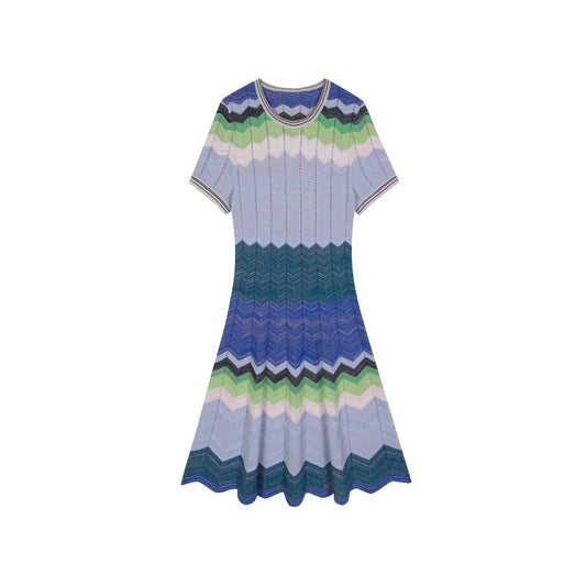 25ss Elegant knitted dress for ladies in spring and summer