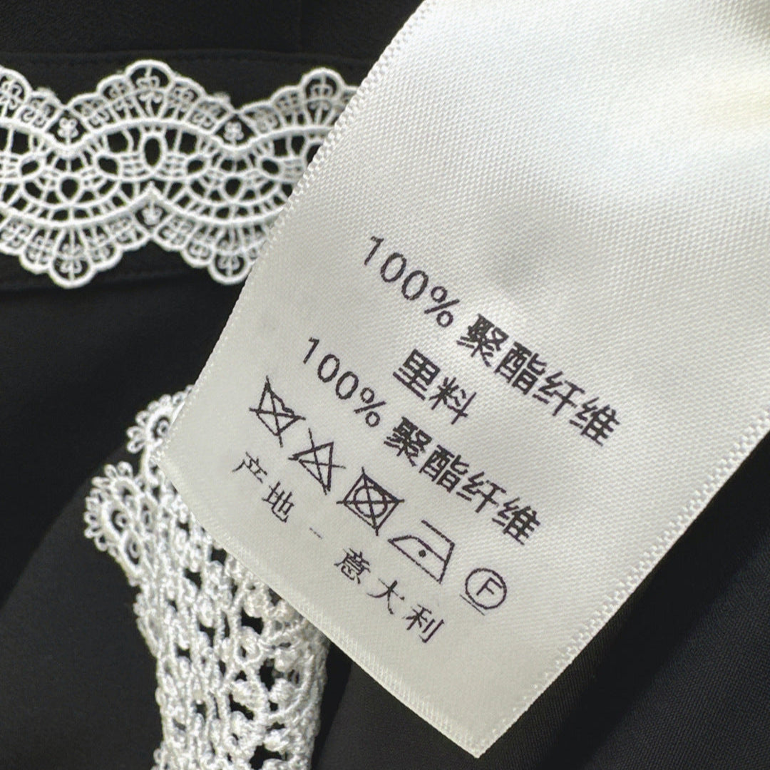 D 25SS Short-sleeved little black dress