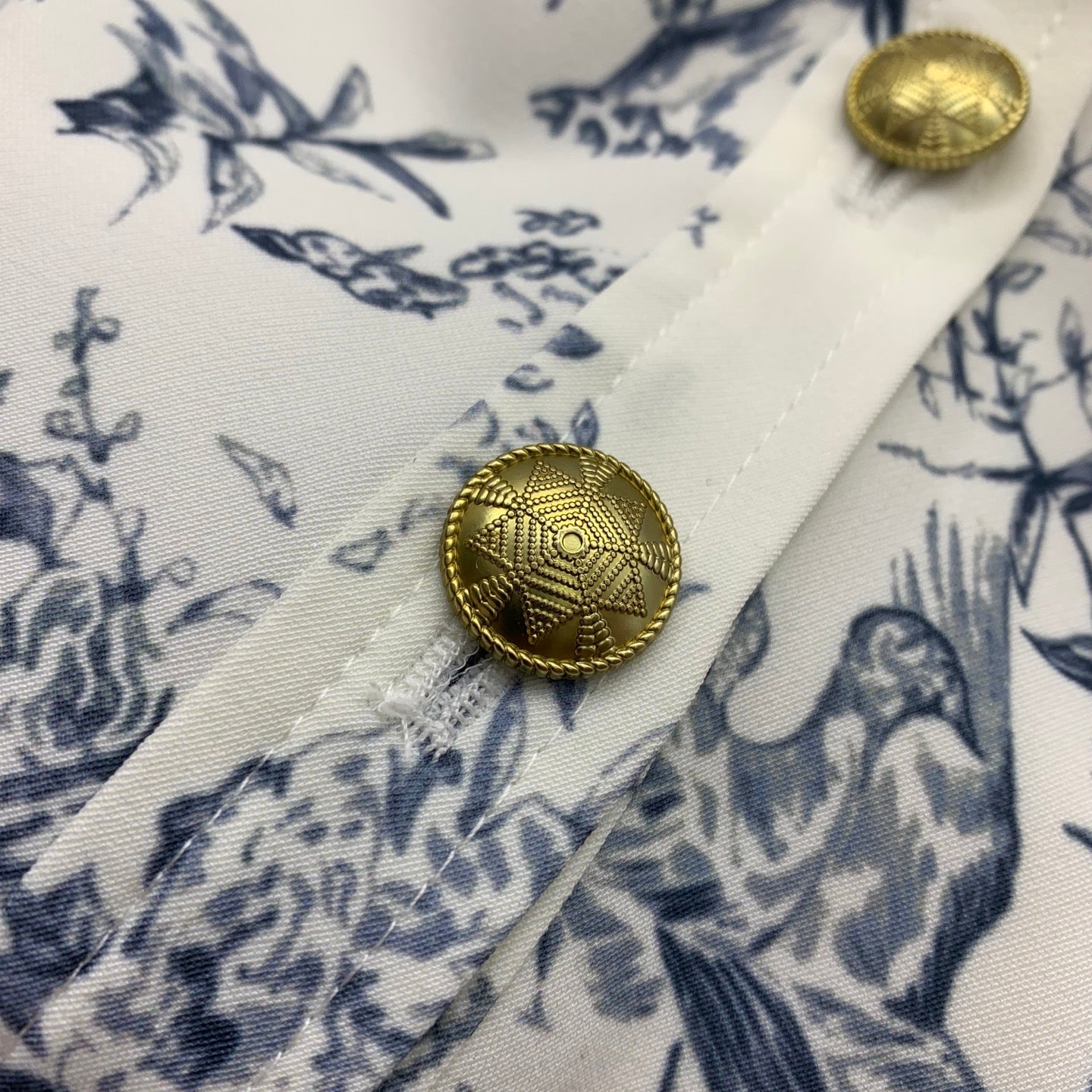 D 25SS Custom-made bird branch print dress