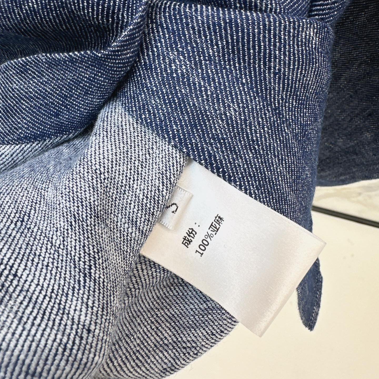E 25ss New embroidered lace linen shirt