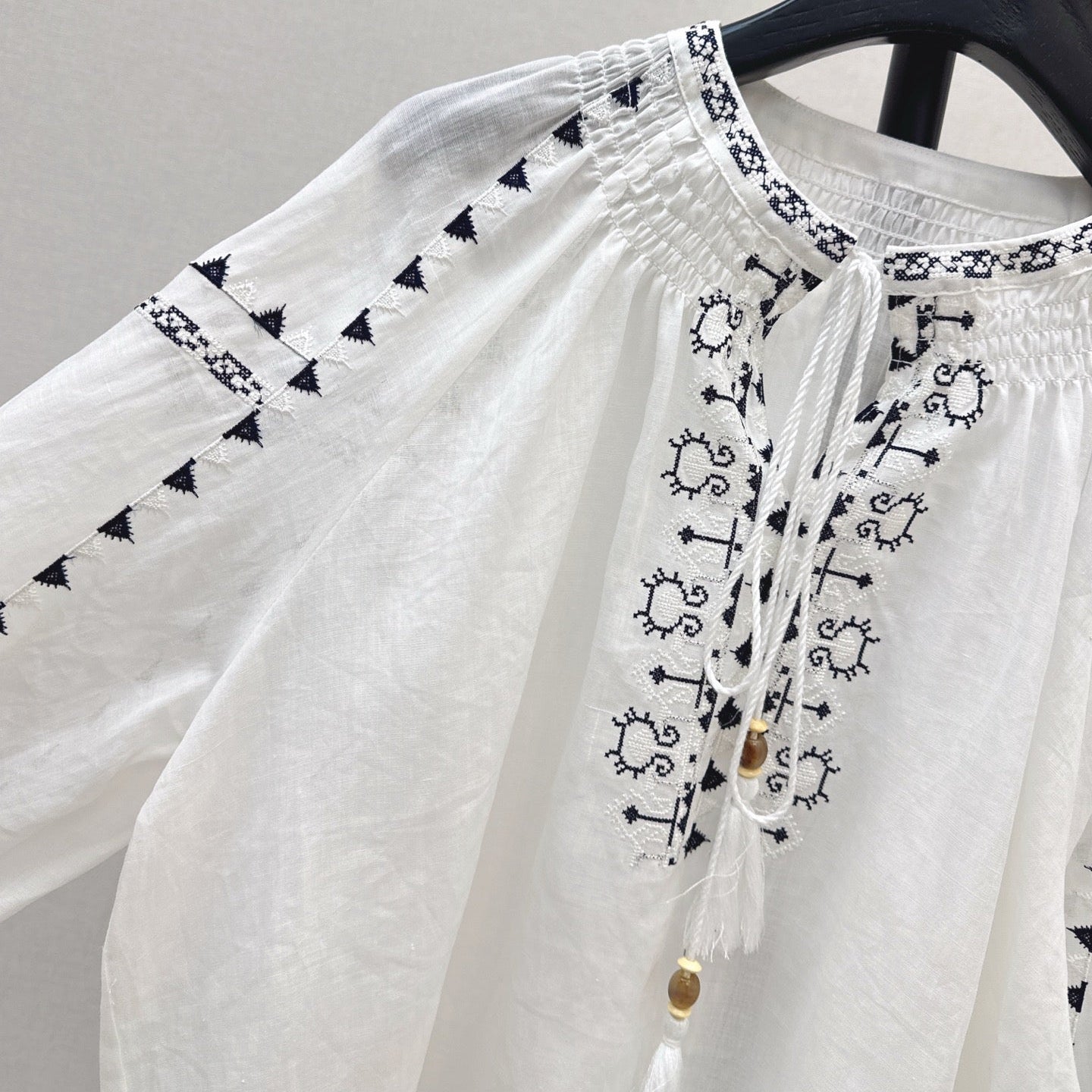 New embroidered white shirt